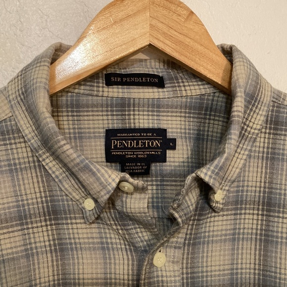 Pendleton 100% wool lightweight dressy flannel men’s Large - Picture 2 of 8
